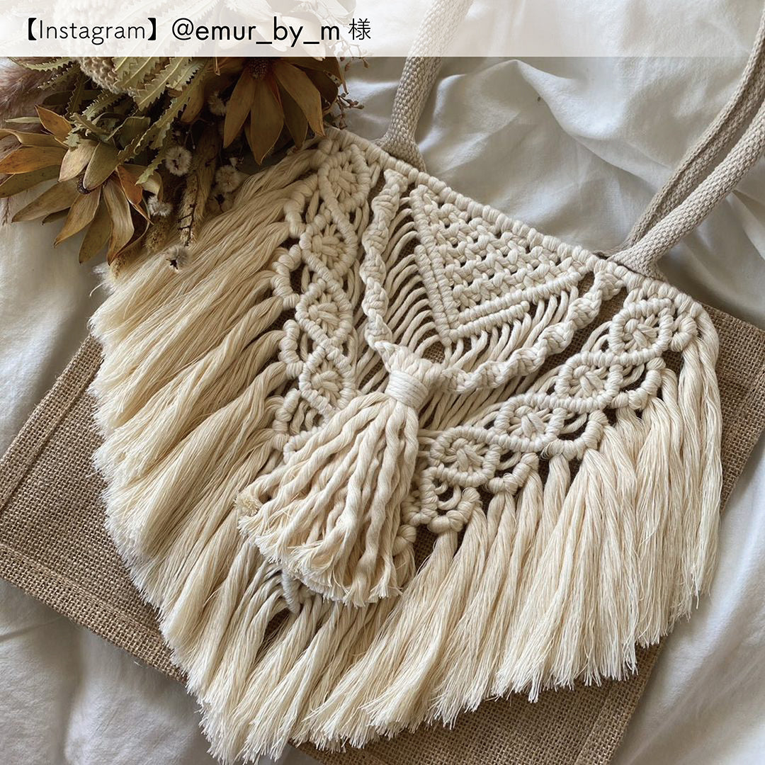 1本撚りオーガニックコットンコード(3.5mm・生成り)