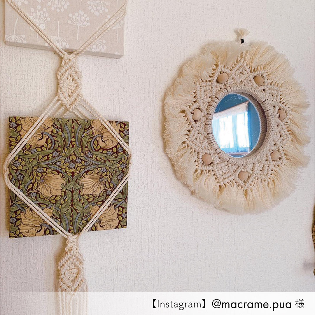 3本撚りオーガニックコットンロープ(3mm・生成り)