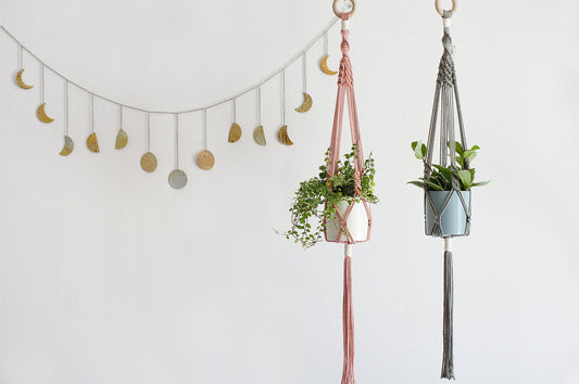 ななめ模様のプラントハンガーキット vol.14|選べるカラー・材料付き(販売用作品制作OK)