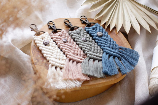 紙のレシピ vol.6|ななめ巻き結びのキーチェーン(販売用作品制作OK)