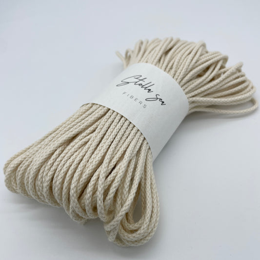 8打ちオーガニックコットンコード(3mm・生成り・50m)