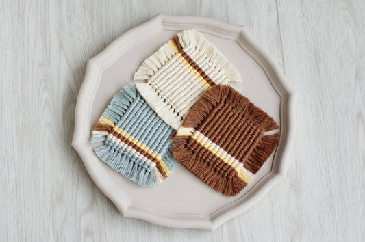 紙のレシピ vol.13|2本ラインのコースター(販売用作品制作OK)