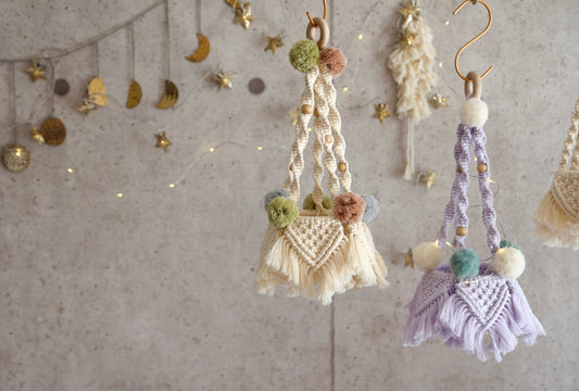 クリスマスツリー型モビールキット vol.4|選べるカラー・材料付き(販売用作品制作OK)