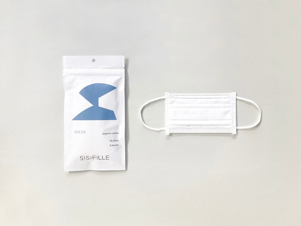 MASK　使い切りオーガニックコットンマスク【SISIFILLE】｜マクラメ糸と同じコットンを使用