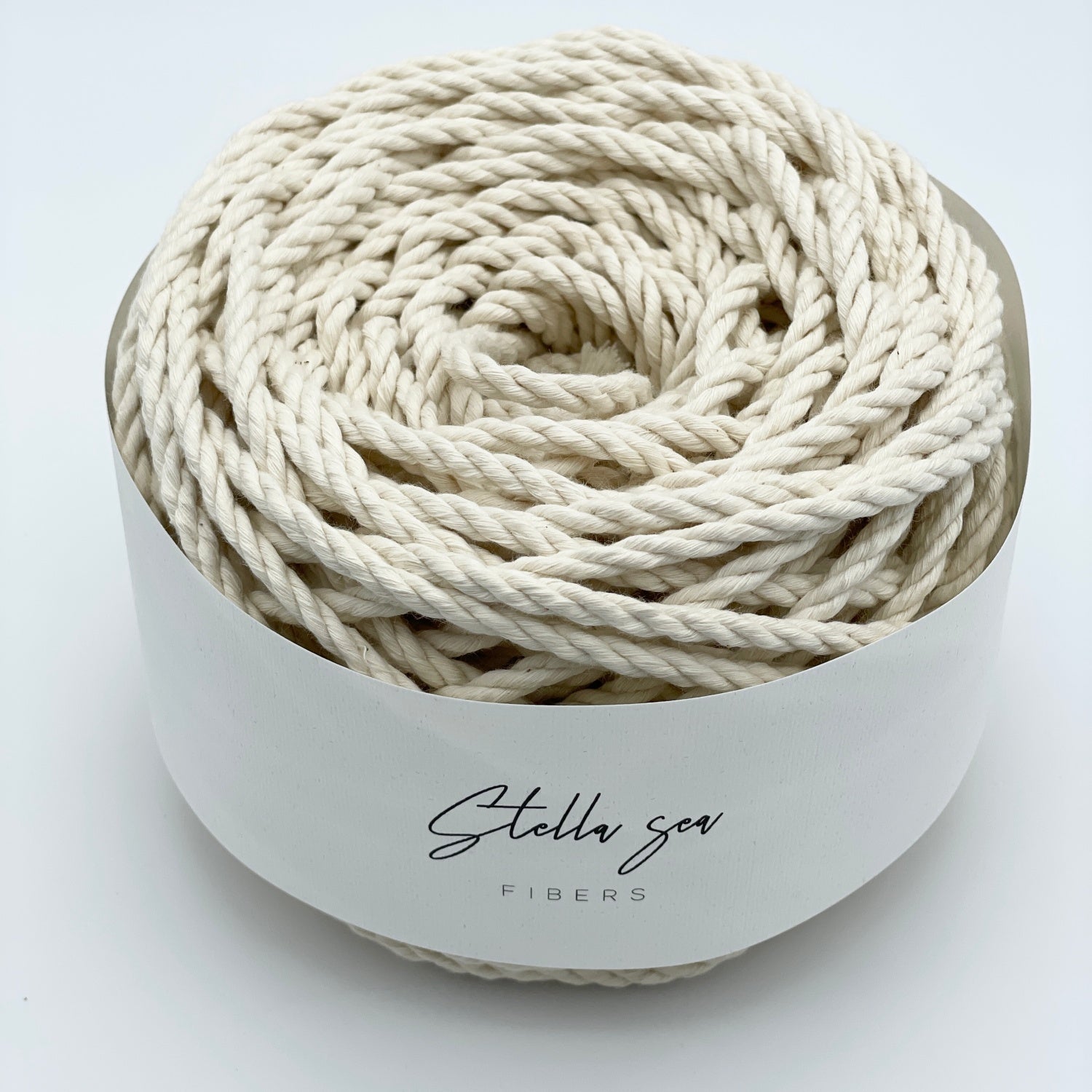 太さ4mm/生成/250g(約45m)］ 3本撚りフェアトレードオーガニックコットンロープ – Stella Sea Fibers