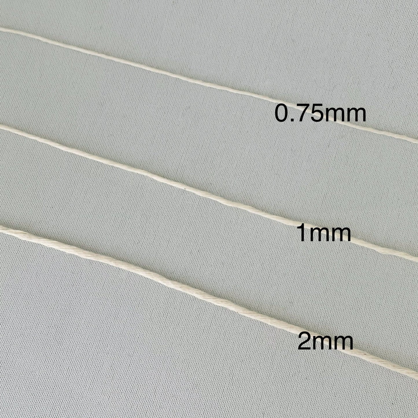 ［太さ0.75mm/生成/550m(約250g)］ Weaving経糸用フェアトレードオーガニックコットンコード