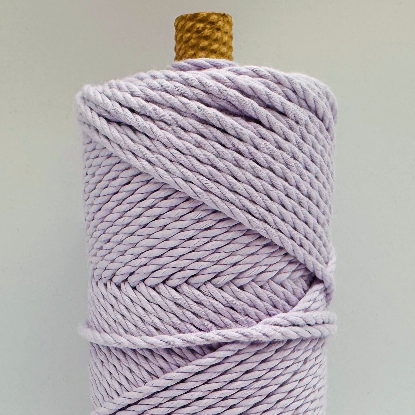 【数量限定】【予約販売】【6月下旬〜お届け予定】【全10色】3本撚りオーガニックコットンロープ（3mm・カラー・250g／約80m）