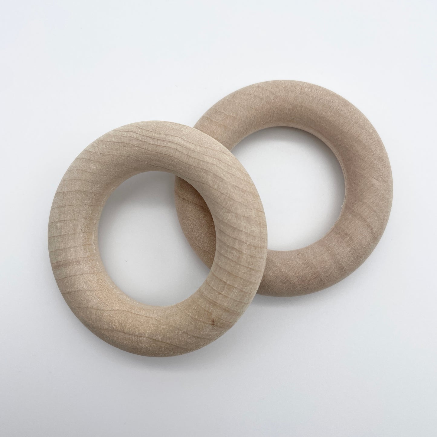 Original wood ring [outer diameter 60mm / Natural / 2 pieces] made in Japan