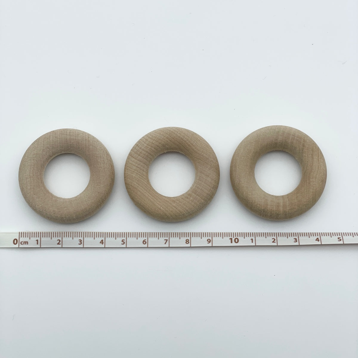 Original wood ring [outer diameter 45mm / Natural / 3 pieces] made in Japan