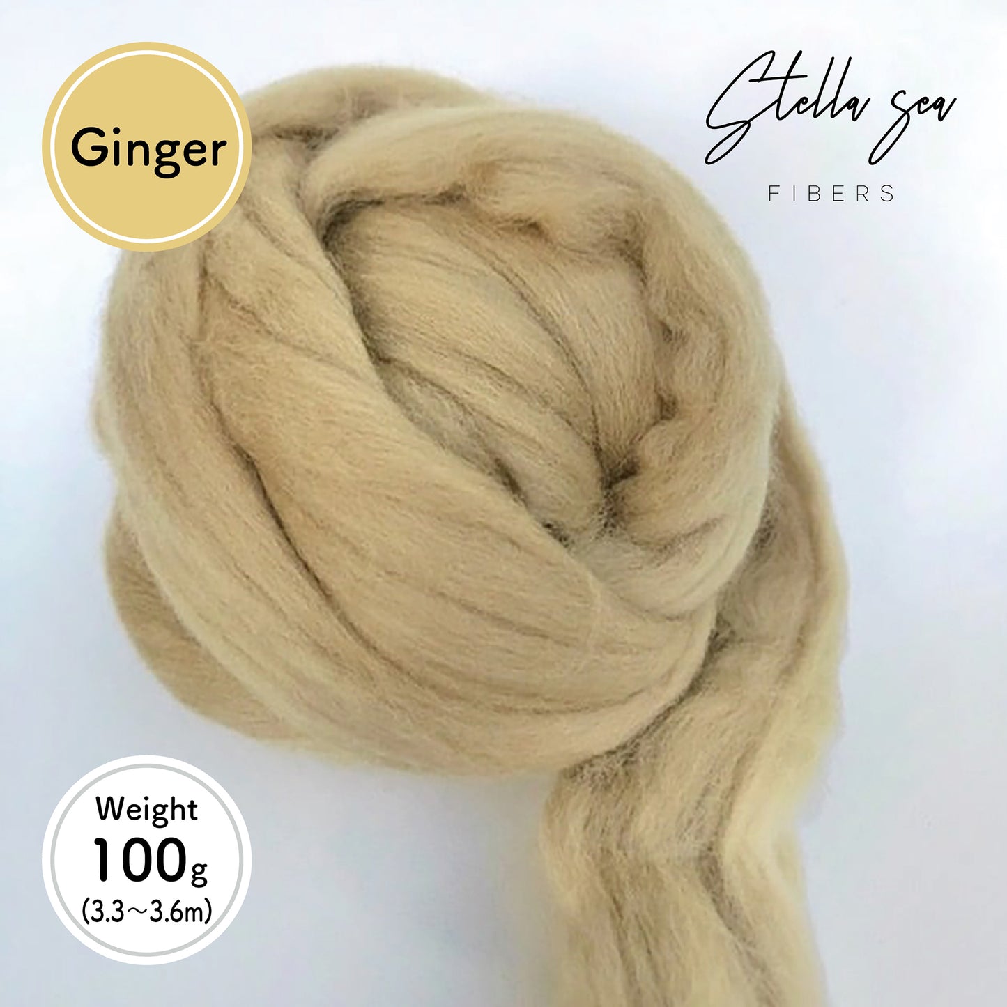 Merino Top Wool [Ginger / 100g]