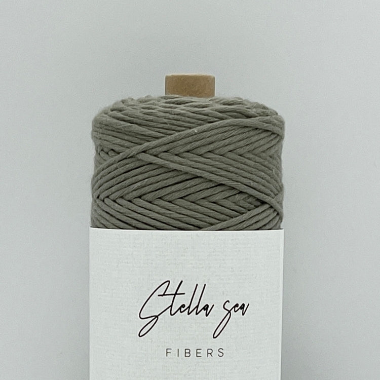 2mm/Sage(SA)/100m (about 125g) Single-Strand fair trade organic cotton macrame color cord made in Japan